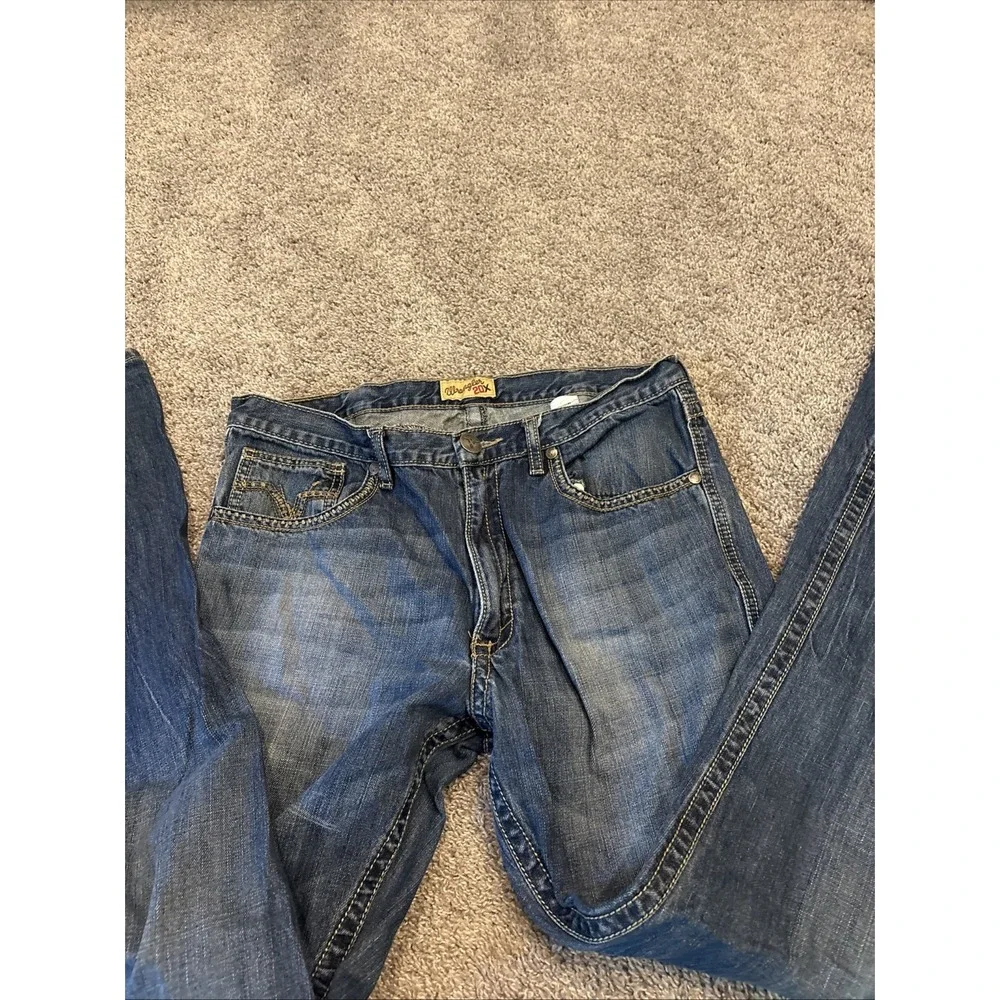 Vintage Wrangler 20X Jeans Men 36x38 Classic Boot Western Denim Cowboy Work